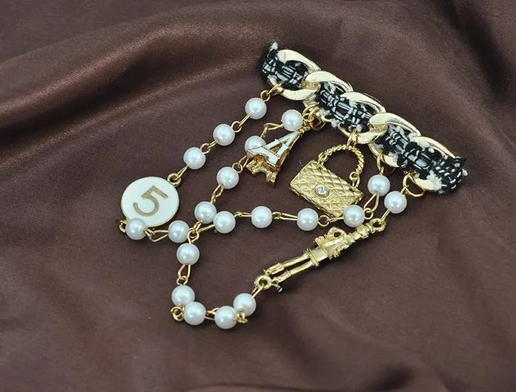 Fabric Brooch Corsage Pearl Bag Ornament Duffle Coat Accessories Graceful Factory Direct Selling