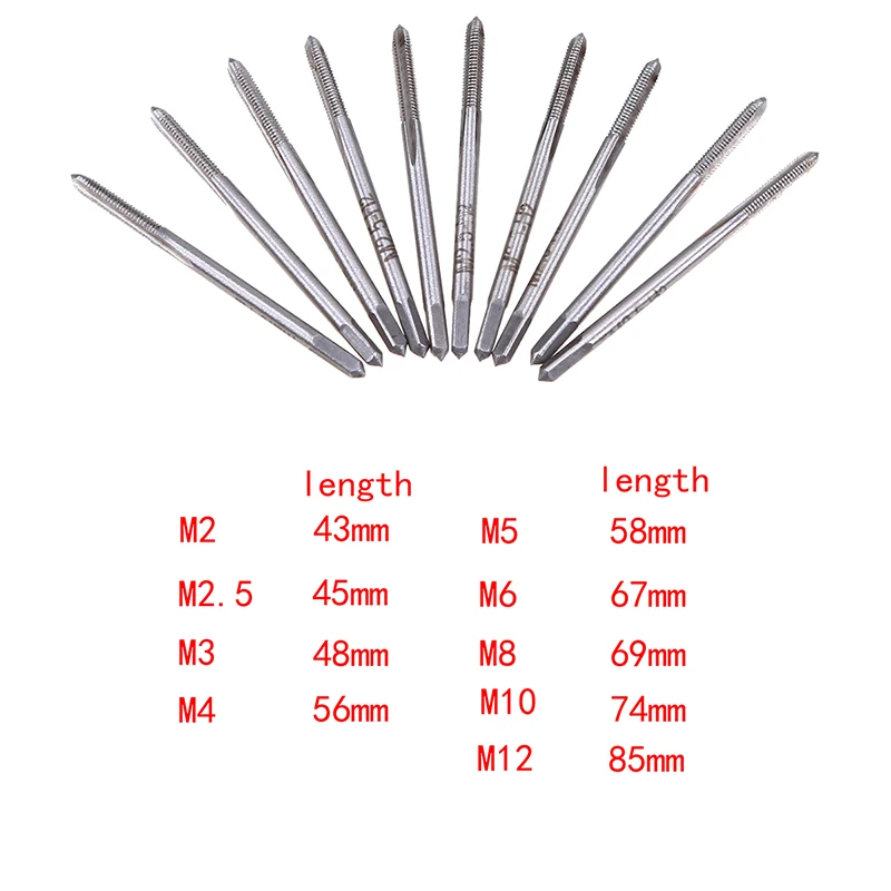 

Ручная резьба м3/М4/М5/М10/М12, 10 шт.