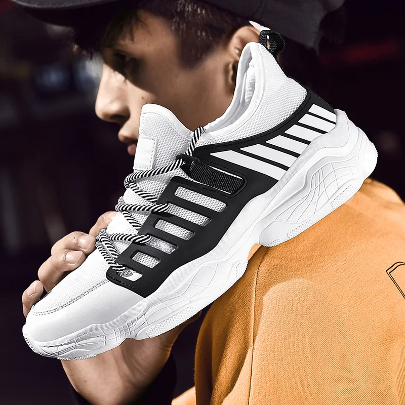 Breathable para on espadrilles causal for Fashion man leisure white solid Mens Shoes summer Male casuales Casual s mesh 2020 39 | Обувь