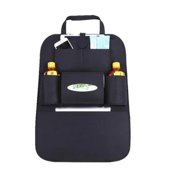 

Car Back Seat Organizer with Larger Protection & Storage - 7 Compartments Including iPad Holder, Eco Friendly Materials
