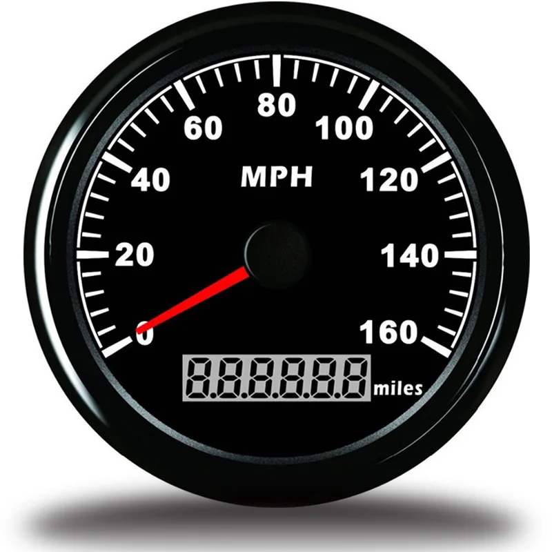 Универсальные 85 мм автомобильные яхты цифровые спидометры GPS 0 160 MPH скорость