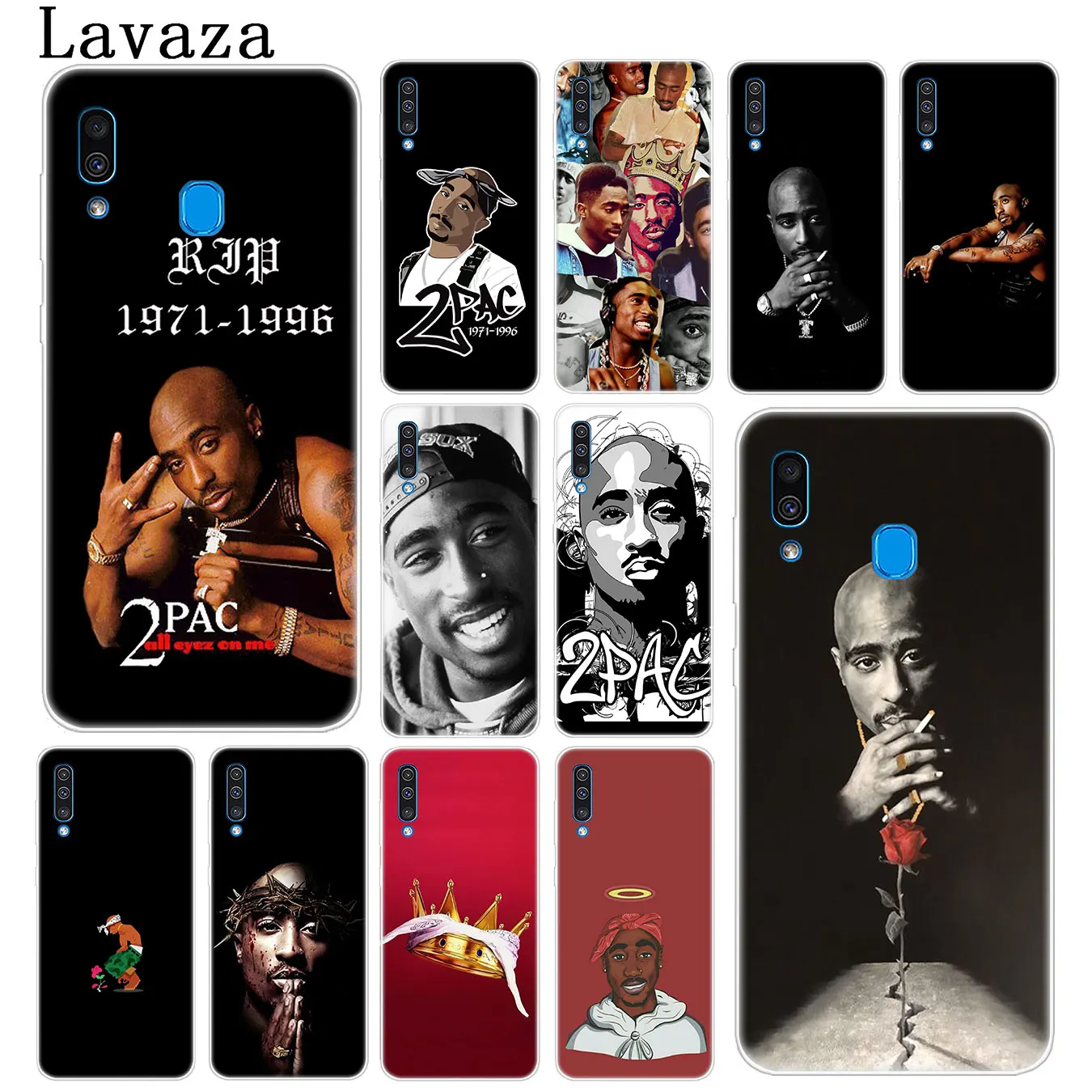 2pac Тупак Корона 2 pac Rap поп жесткий чехол для телефона samsung Galaxy A10 A20 A30 A40 A50 A60 A70 M40 M30