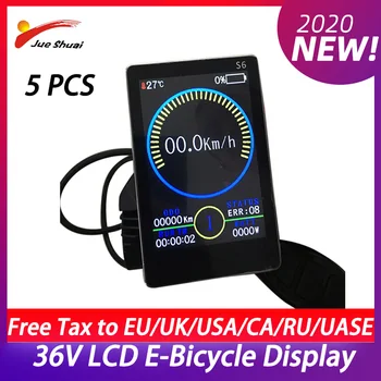 

Wholesale Jueshuai S6LCD Ebike Panel Display 36V LCD Electric Bicycle Display Control Panel For Electric Bicycle e bike display