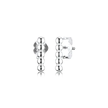 

GPY Earrings for Women Row of Beads Stud Earring Pendientes Kolczyki Earings Aretes Brincos 925 sterling silver Jewelry