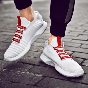 

Lace Up Low Top Jogging Shoes Men Athletic Footwear Breathable Sole Sports Running Shoes for Men 2020 Summer New Men Sneakers