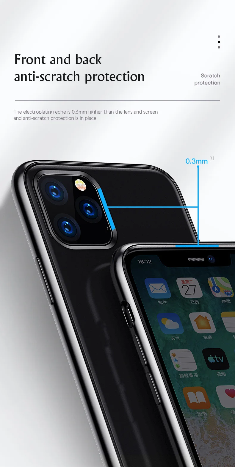 Роскошный покрытый Скраб чехол для телефона для iPhone 11 Pro MAX ультра тонкий прозрачный мягкий защитный чехол для iPhone 11 Pro MAX