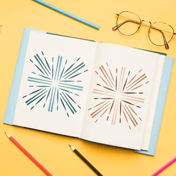 

24pcs/set Mandala Drawing Template Stencil Painting Embossing Scrapbooking DIY G92E