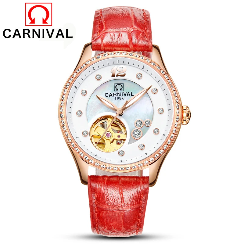 

CARNIVAL Brand Luxury Mechanical Watch Women Fashion Waterproof Luminous Japan MIYOTA Movement Automatic Watch Clock Reloj Mujer