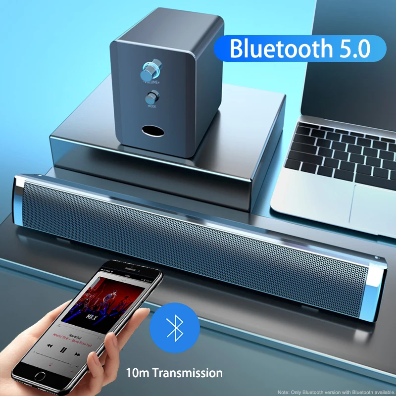 2020 TV Sound Bar USB Wired and Wireless Bluetooth