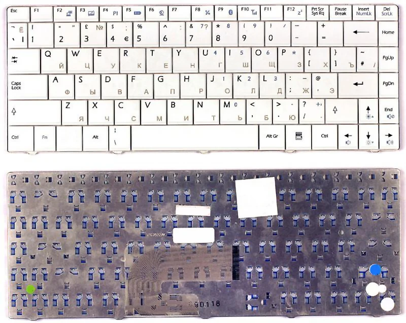 Laptop keyboard for MSI X-Slim X300 x320 x340 X400 x410 x430 u210 ex460 u250 White | Компьютеры и офис
