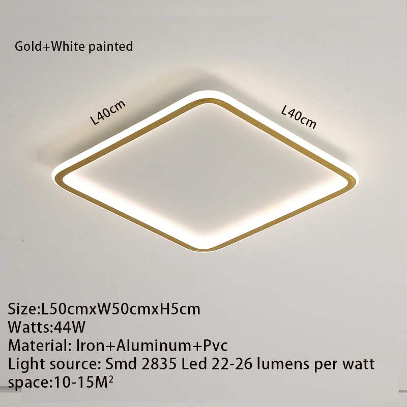 modern led ceiling lights TCY Gold/Black/White Modern Led Ceiling Lights For Living Room Bedroom Led Ceiling Lamp Indoor Lighting Dimmable Fixtures люстра ceiling mounted light Ceiling Lights