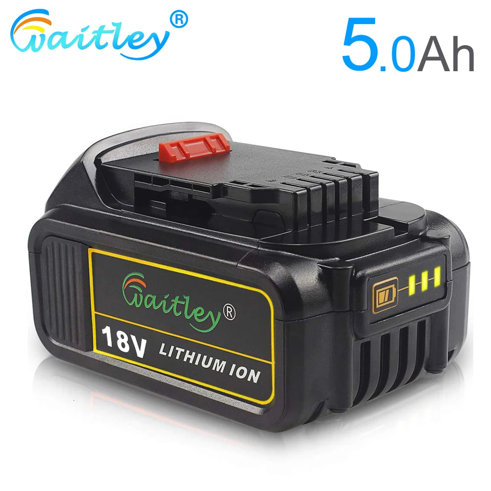 Waitley DCB184 18 V 5.0Ah запасная батарея совместима с Dewalt 20V 5000mAh/5Ah Max XR Инструменты v DCB200