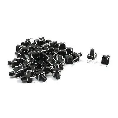 

40Pcs PCB Board DIP Momentary Tact Push Button Switch 4 Pin 6 x 6mm