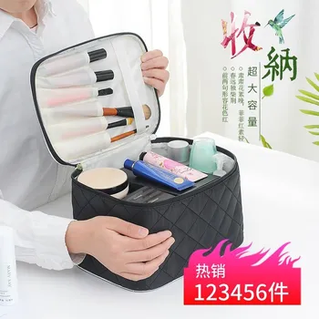 

Makeup Bag Hand Small Number Portable Simple Cute GIRL'S Heart Large Size Large Capacity Storage Box Product Cosmetic Case South
