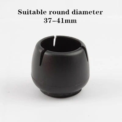 4pcs/set black rubber Table And Chair Leg Caps Foot Cover Home Decor Non-slip Furniture sofa leg Feet Pads Floor Protector Pad 2