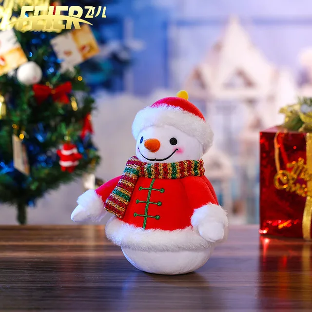 Новогодние куклы игрушечные Снеговики рождественские статуэтки Рождественский подарок для детей Рождественская елка орнамент новодное украшение
