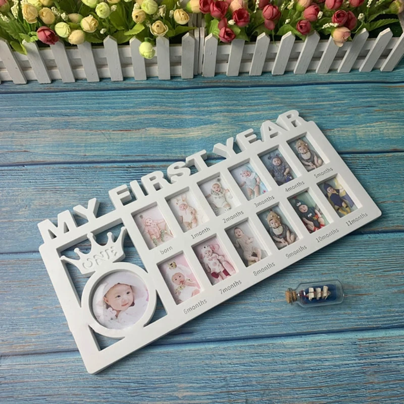 Ultrasound Photo Frame Baby Growth Record 12 Months Photo Frame Souvenir Growing Memory Gifts My First Year