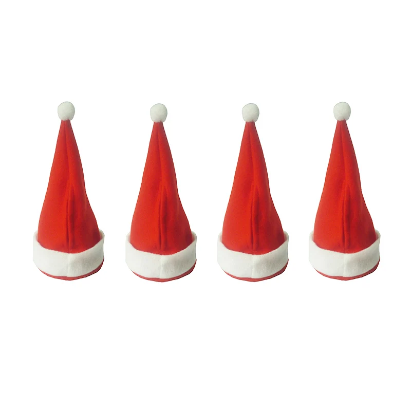 4 шт. детская Рождественская шляпа Санта-Клаус рождественские подарки шапка Новые Модные рождественские шапки для украшения рождественской вечеринки