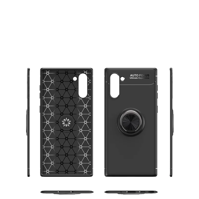 Koosuk Мягкий силиконовый чехол для samsung Galaxy Note 10 Plus note10+ Автомобильный кронштейн магнетизм Кольцо телефон задняя крышка Защитный корпус