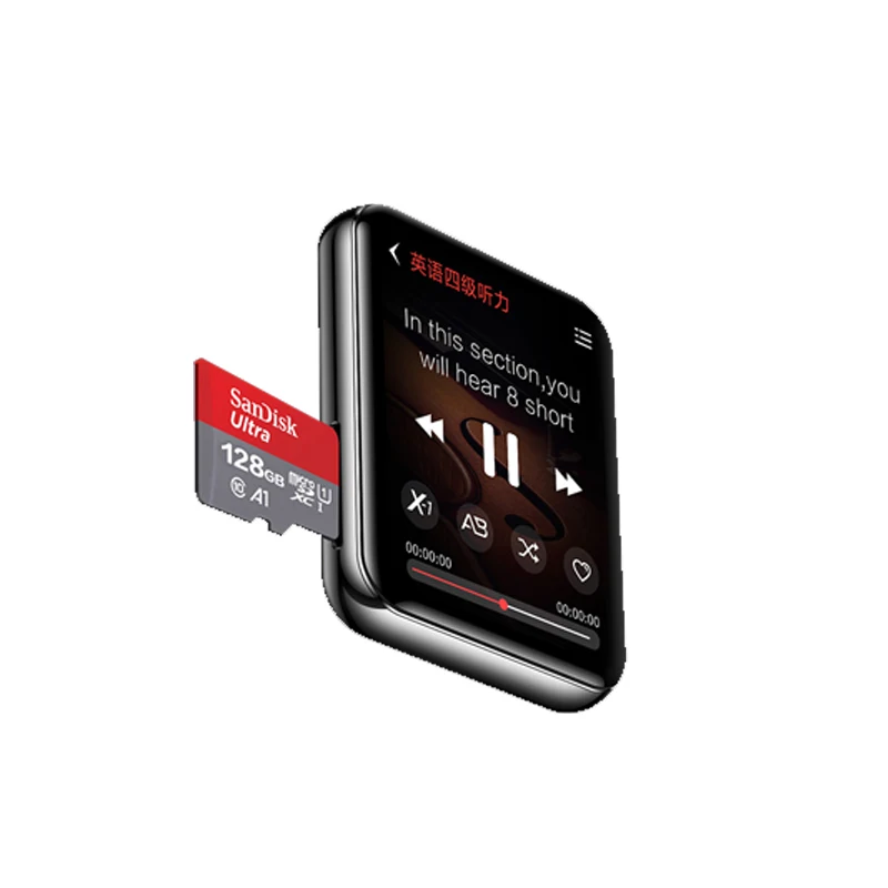 Bluetooth MP3 player NEW 1.8 inch full touch screen 16GB HiFi music player built-in speaker with e-book/FM/radio/MP4 function spotify mp3 player MP3 Players