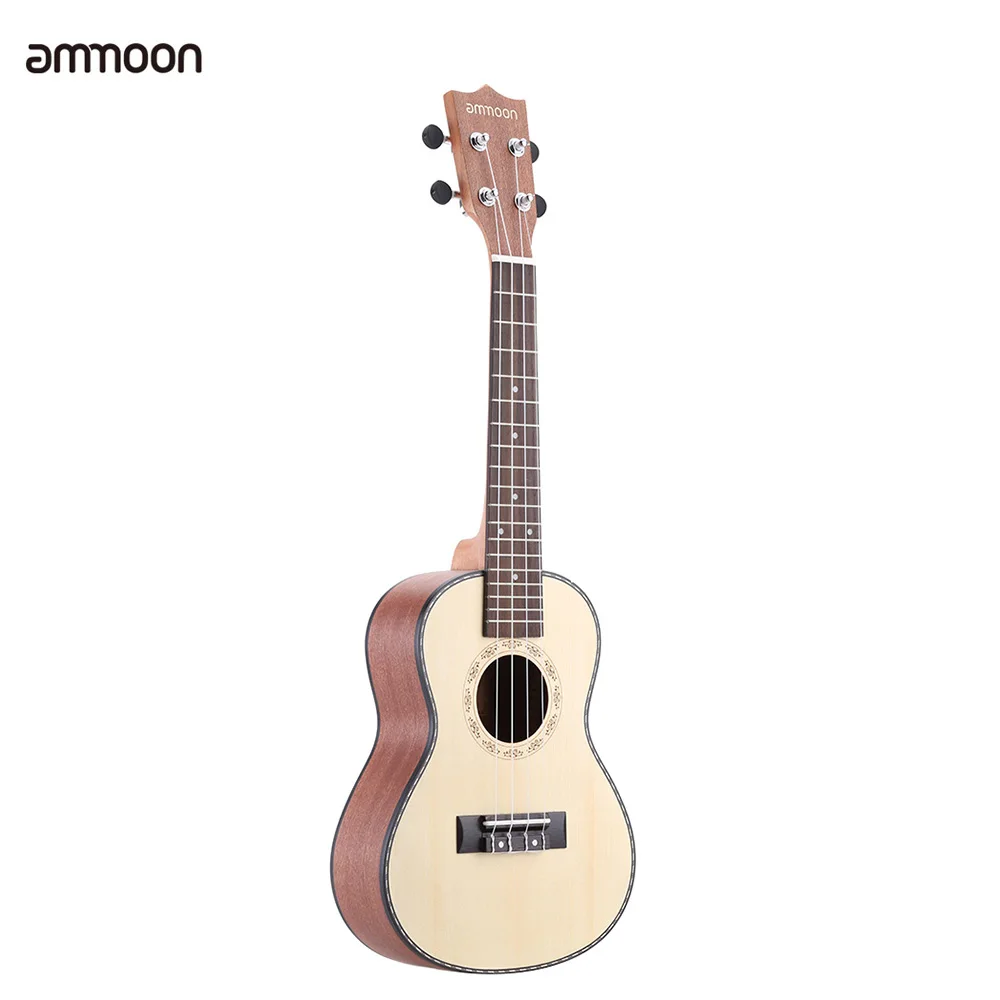Ammoon 2" ель Sapele Ukulele розовое дерево гриф 4 струны музыкальный инструмент подарок на год