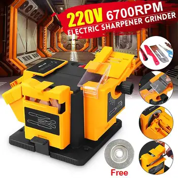 

Multifunctional Mini Metal Grinder Knife Sharpener Electric Sharpener Drills Sharpening Machine Knives Scissors Grinding Tools