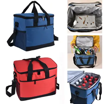

Women Unisex Thermal Insulated Lunch Bag Lunch Box Tote for Men Portable Oxford Waterproof Picnic Large Capacity Shoulder