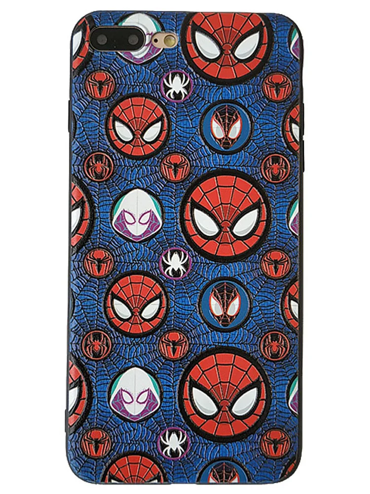 Крутой чехол для телефона Marvel Человек-паук для iphone XR XS MAX X мягкий IMD защитный чехол для iphone 7 8 6 6s plus fundas coque