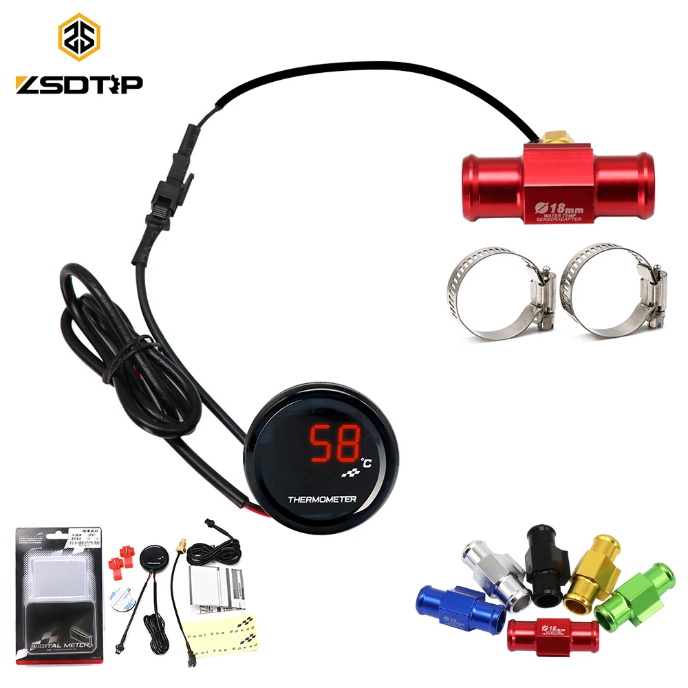 ZSDTRP мотоцикл для KOSO круглый измеритель температуры воды XMAX250 300 NMAX CB 400 CB500X датчик