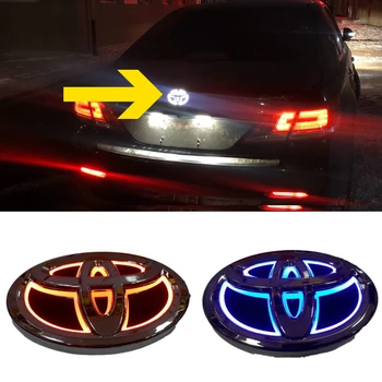 

Car Badge Emblem Light for Toyota Corolla Rav4 Yaris Chr Hilux Camry Land Supra Wish Auris Avensis Corolla Auto Rear Trunk Decor