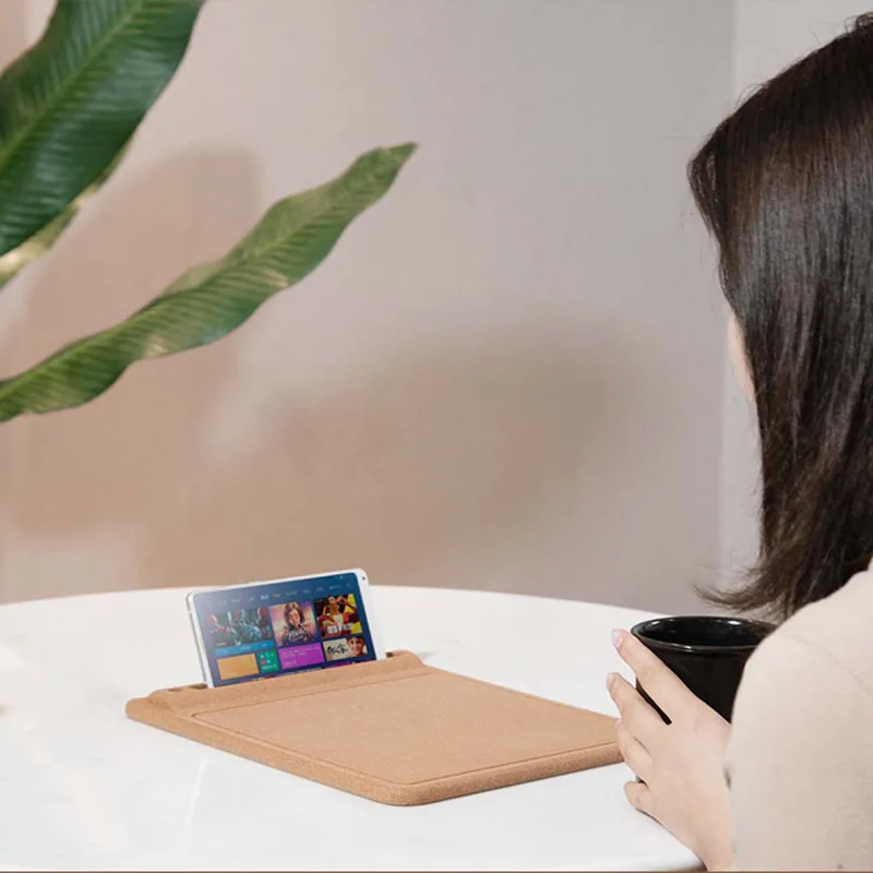 Xiaomi Mijia дубовый натуральный пробковый портативный 3D коврик для мыши термостатический комфортный инновационный держатель для мобильного телефона для офисных игр