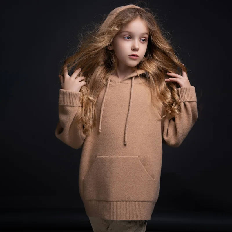 

Girls Crystal Mink Cashmere Sweater 2019 Autumn And Winter Hot Selling Sweater Short in Size Not Retreated 1903