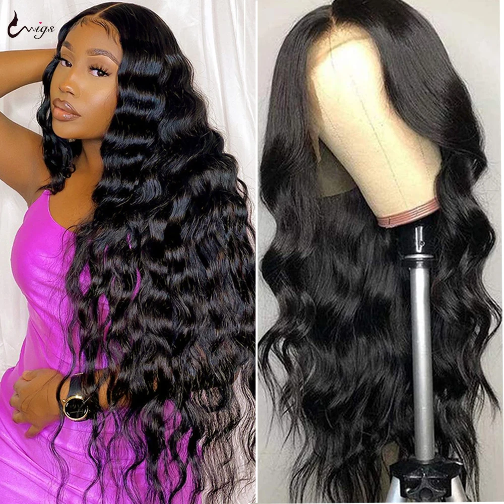 Uwigs 40 inch Human Hair Wig HD Transparent Lace Frontal Wig 30 Inch Body Wave Lace Front Wig 13x4 Human Hair Wigs For Women