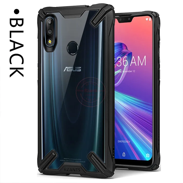 Чехол для телефона Rzants для Asus ZenFone Max Pro M2, прозрачный жесткий чехол для задней панели, противоударный защитный сверхмощный Тонкий чехол для Max Pro M1