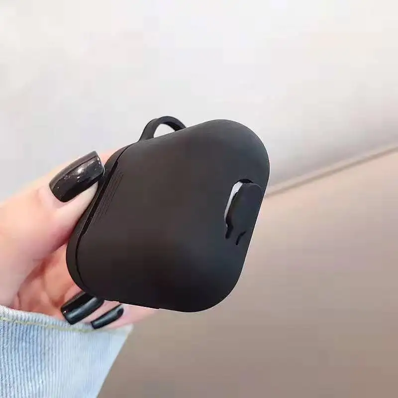Черный Тоторо брикеты силиконовый чехол для наушников для Apple airpods Брелок чехол Аксессуары Защитная крышка Bluetooth чехол s