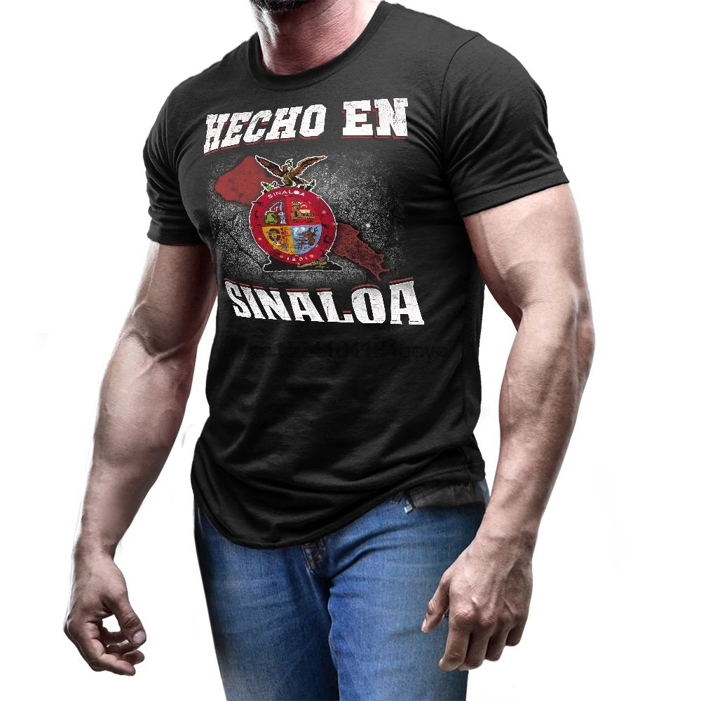 Hecho En Sinaloa мексиканское пальто рубашки мексиканский флаг эмблема футболка |
