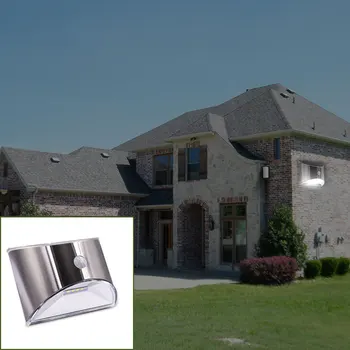 

Stainless Steel 4 LED Solar Powered Lamp PIR Motion Sensor Waterproof Security Lighting For Outdoor Garden Wall Fence Beloved