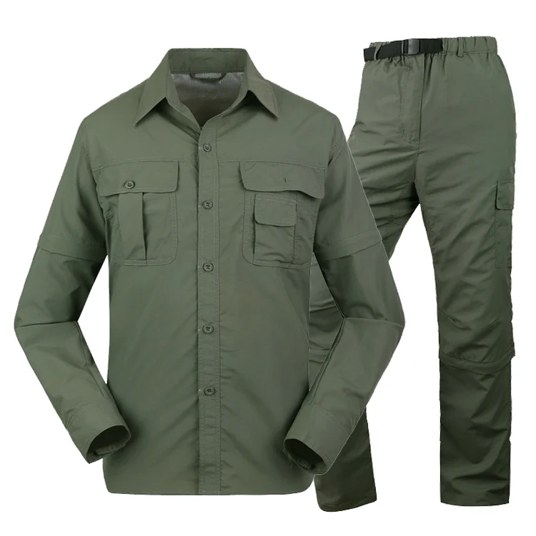Мужская рубашка, военная быстросохнущая рубашка, Мужская тактическая одежда, уличная походная рубашка, сменные рубашки с длинным рукавом