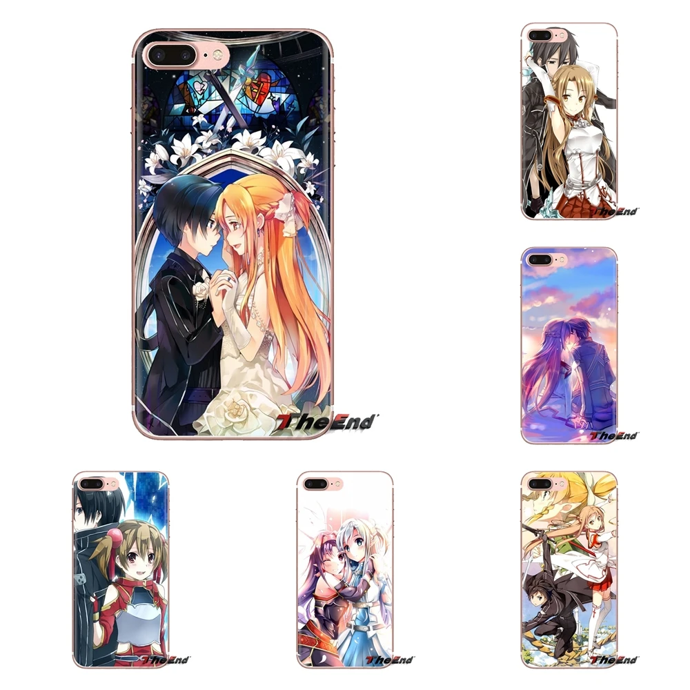 Для sony Xperia Z Z1 Z2 Z3 Z5 compact M2 M4 M5 E3 T3 XA Aqua LG G4 G5 G3 G2 Mini Phone Shell Case аниме меч онлайн Асуна Kito |