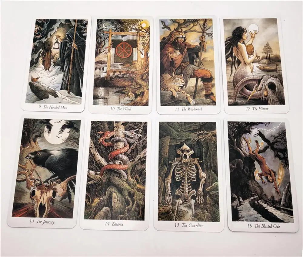 Английский для новой версии Tarot колода карт природа Wild из цельного дерева карточные игры таинственный животного Таро карточная игра 78 карт