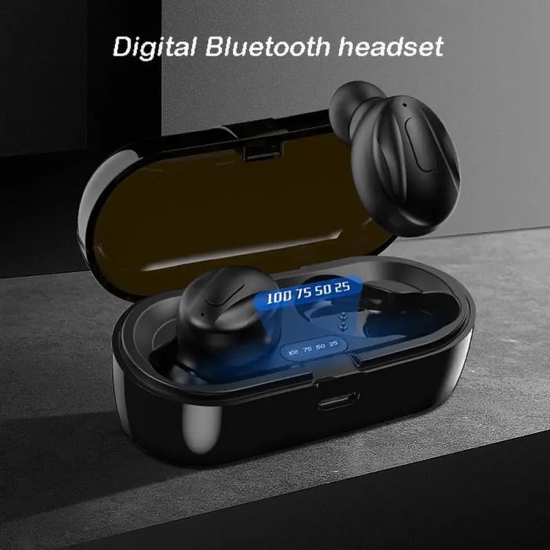 Wireless Earphones with Microphone Bluetooth Headset Earphones Sports In Ear Stereo Headset With Digital Display XG13Pro