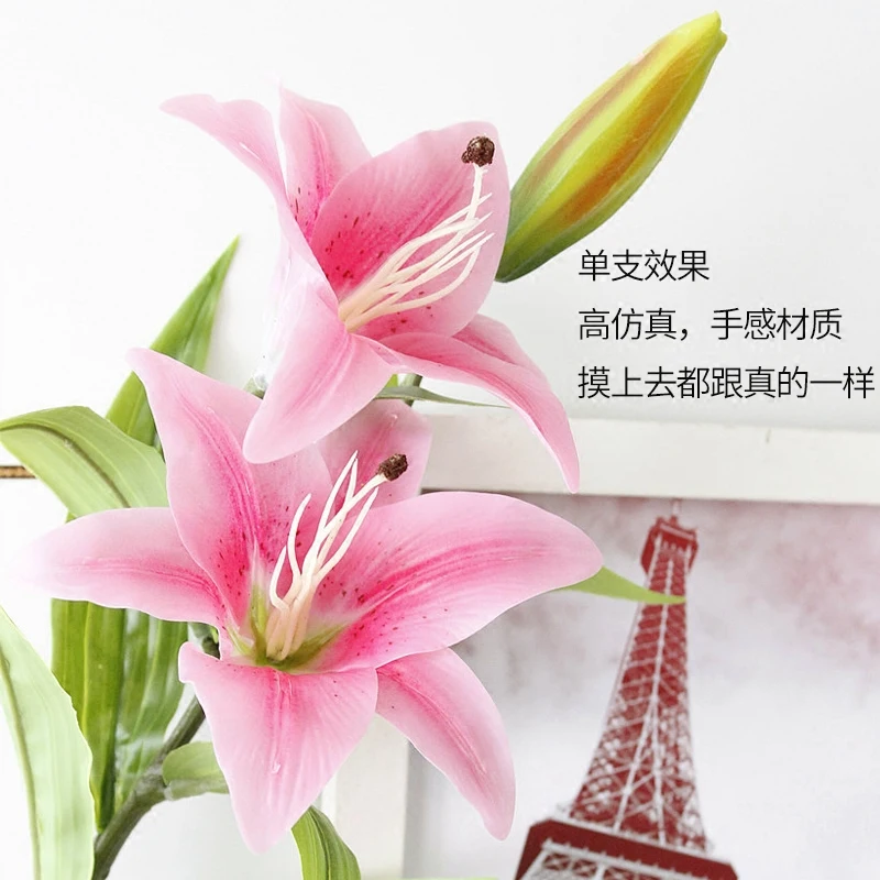 Simulated Single Flower Fake Flower Simulated Bouquet Flower Art Decoration Real-proof Flower Living Room Decoration Christmas