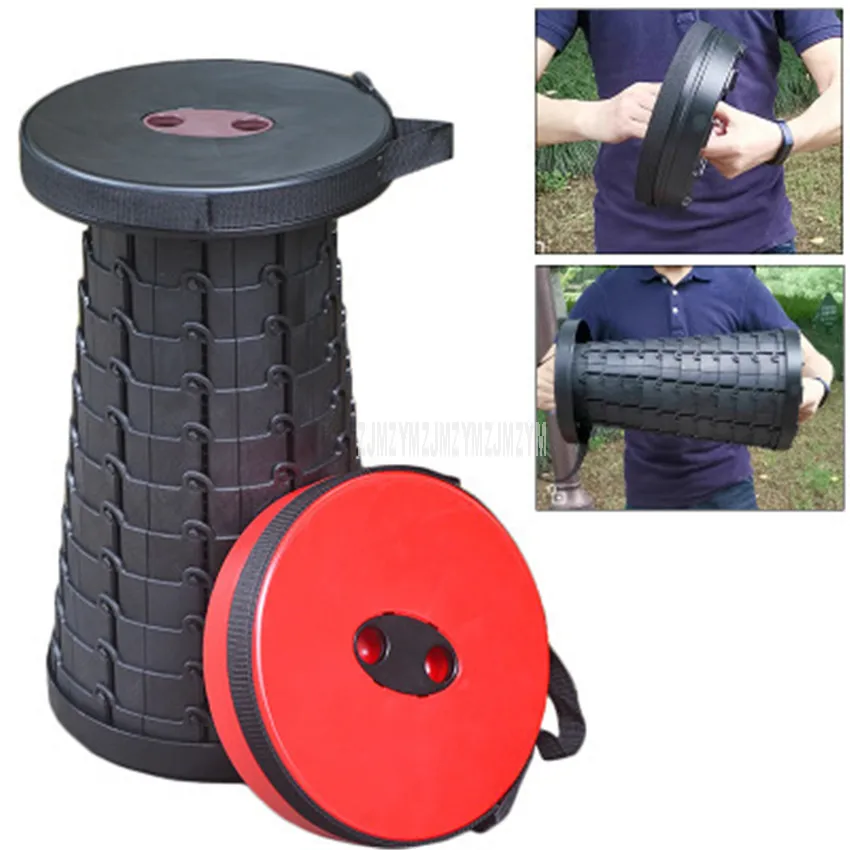 

Outdoor Foldable Stool Retractable Stool Easy to Carry Convenience Stable Camping Stool Fishing Chair Support Adult Safe Enough