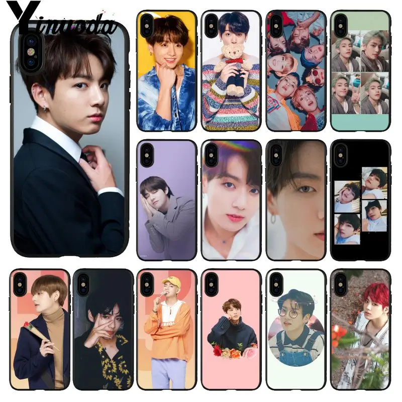 

Yinuoda Euphoria Jungkook KPOP MAN Beautiful Phone Case for Apple iPhone 8 7 6 6S Plus X XS MAX 5 5S SE XR Mobile Cover