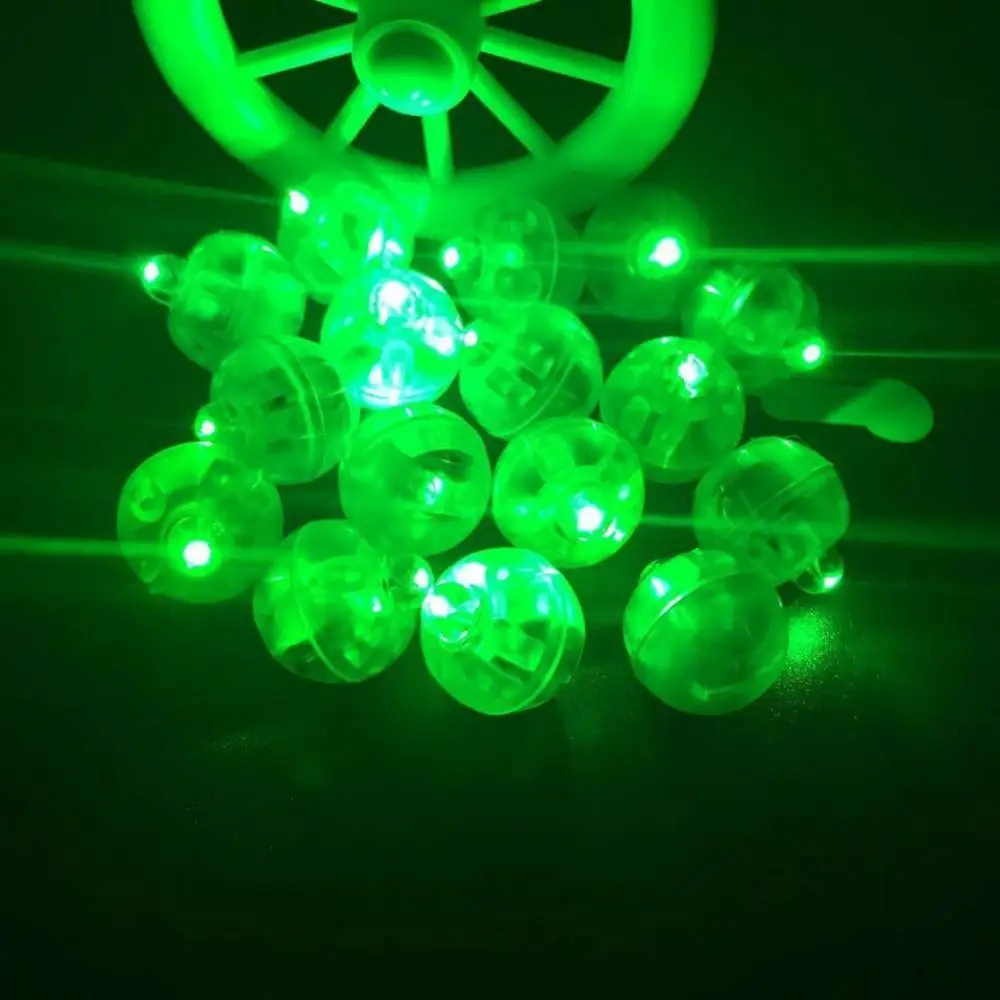 50 шт. мини светодиоды шар светодиодный шарик светящаяся вспышка для рождественской вечеринки Декор для дома