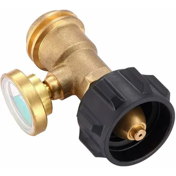 

Propane Tank Brass Adapter With Pressure Meter Gauge 4 Master LP Gas Grill BBQ RV 1.6Mpa 2.0Mpa 2.5Mpa