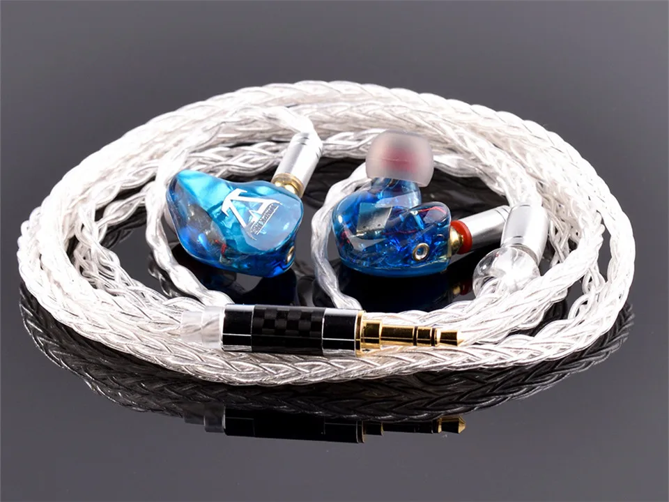 TONEKING T66s 6BA MMCX аудио высокой четкости наушники-вкладыши IEMs - Цвет: Blue
