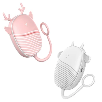 

Rechargeable Hand Warmer 1800MAh Power Bank Portable USB Electric Hand Warmers Double-Sided Heating Mobile External Battery Char