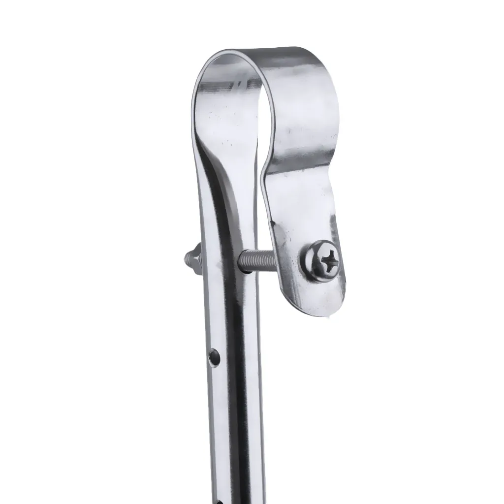 15 1/2 inch 40mm Polished Stainless Steel Flag Staff Pole for Marine Pontoon Boats Deck Mount