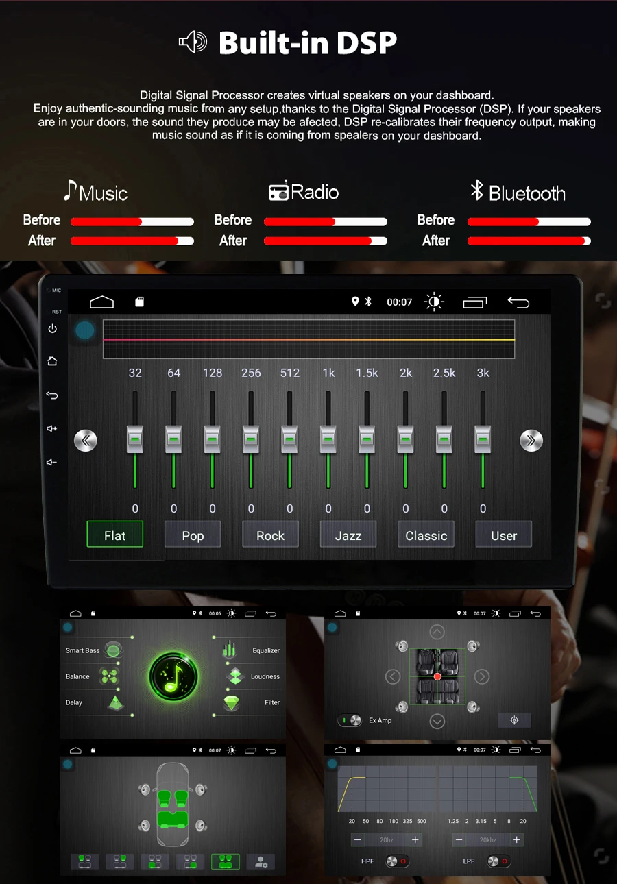 Top AVGOTOP Android 9  Car Multimedia for MERCEDES-BENZ C CLASS W203 G-Class W467 2G 16G MP3 MP4 Bluetooth GPS Vehicle Multimedia 8